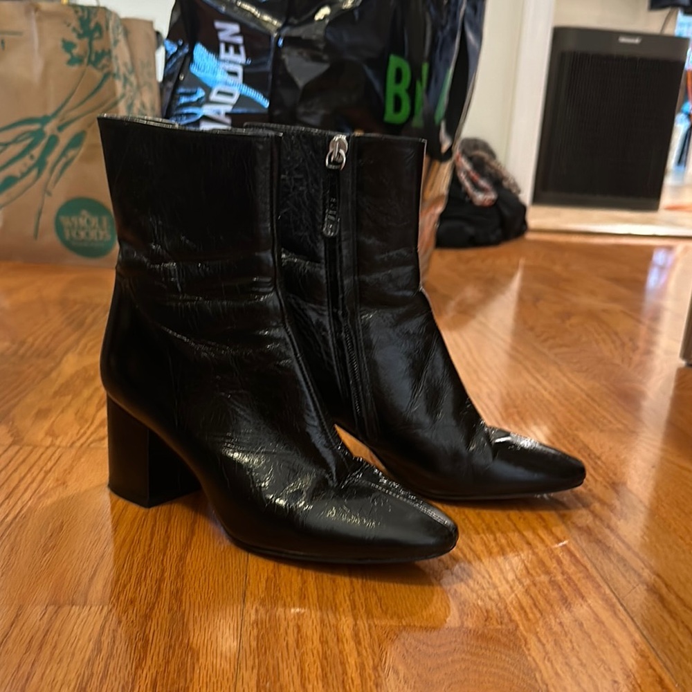 Zara Black Heeled Boots